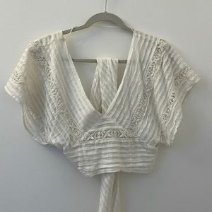 Free People Wrap Cropped Top